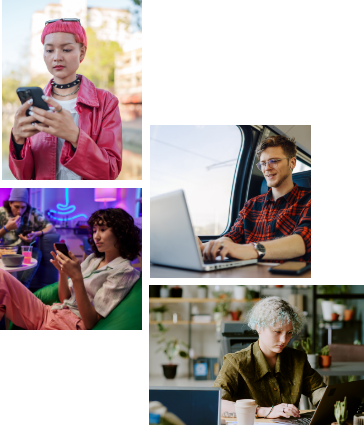 Collage of various people